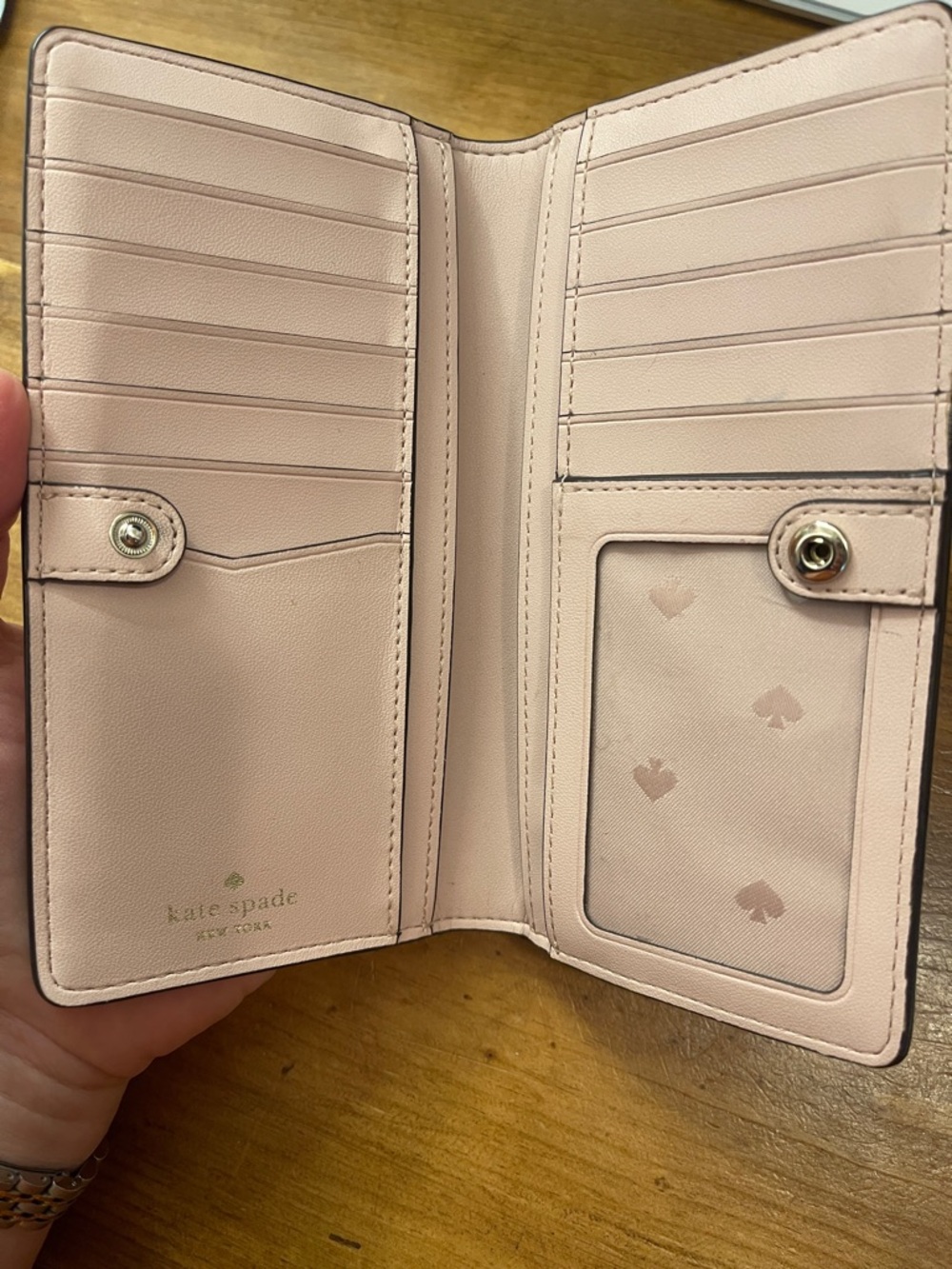 kate spade Pink Star-Print Continental Wallet - Picture 4 of 6
